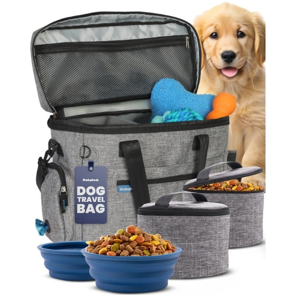 The Original Doggy Bag® Dog Travel Bag & Feeding Set