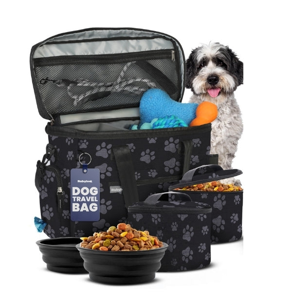 The Original Doggy Bag® Dog Travel Bag & Feeding Set