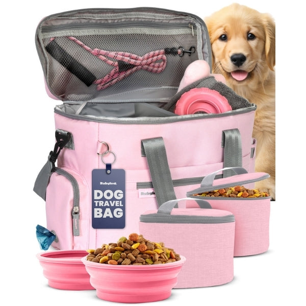 The Original Doggy Bag® Dog Travel Bag & Feeding Set