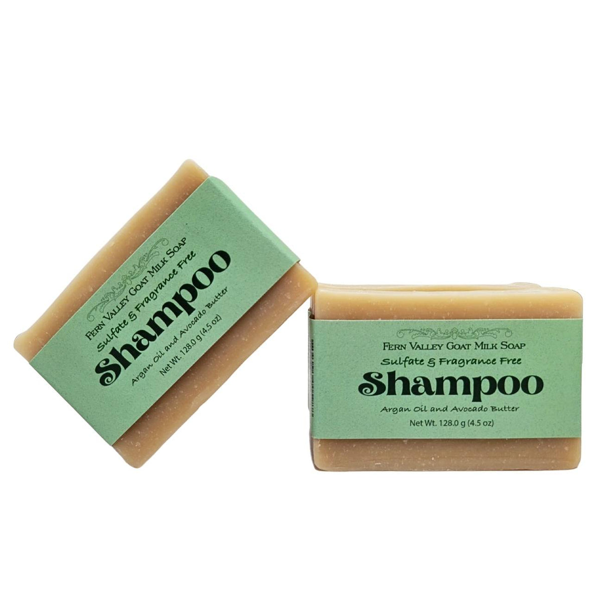 Fragrance-Free Goat Milk Shampoo Bar with Argan Oil & Avocado Butter