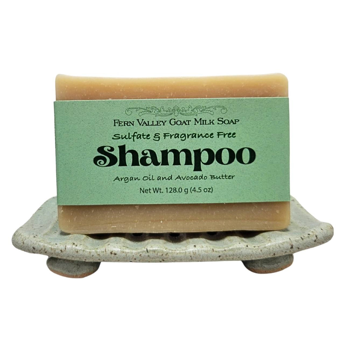 Fragrance-Free Goat Milk Shampoo Bar with Argan Oil & Avocado Butter