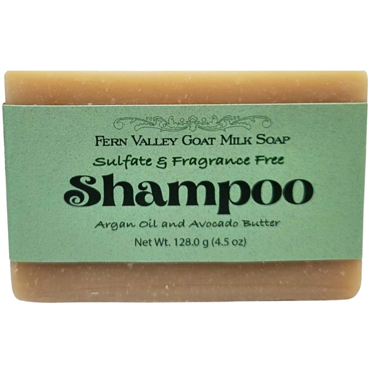 Fragrance-Free Goat Milk Shampoo Bar with Argan Oil & Avocado Butter