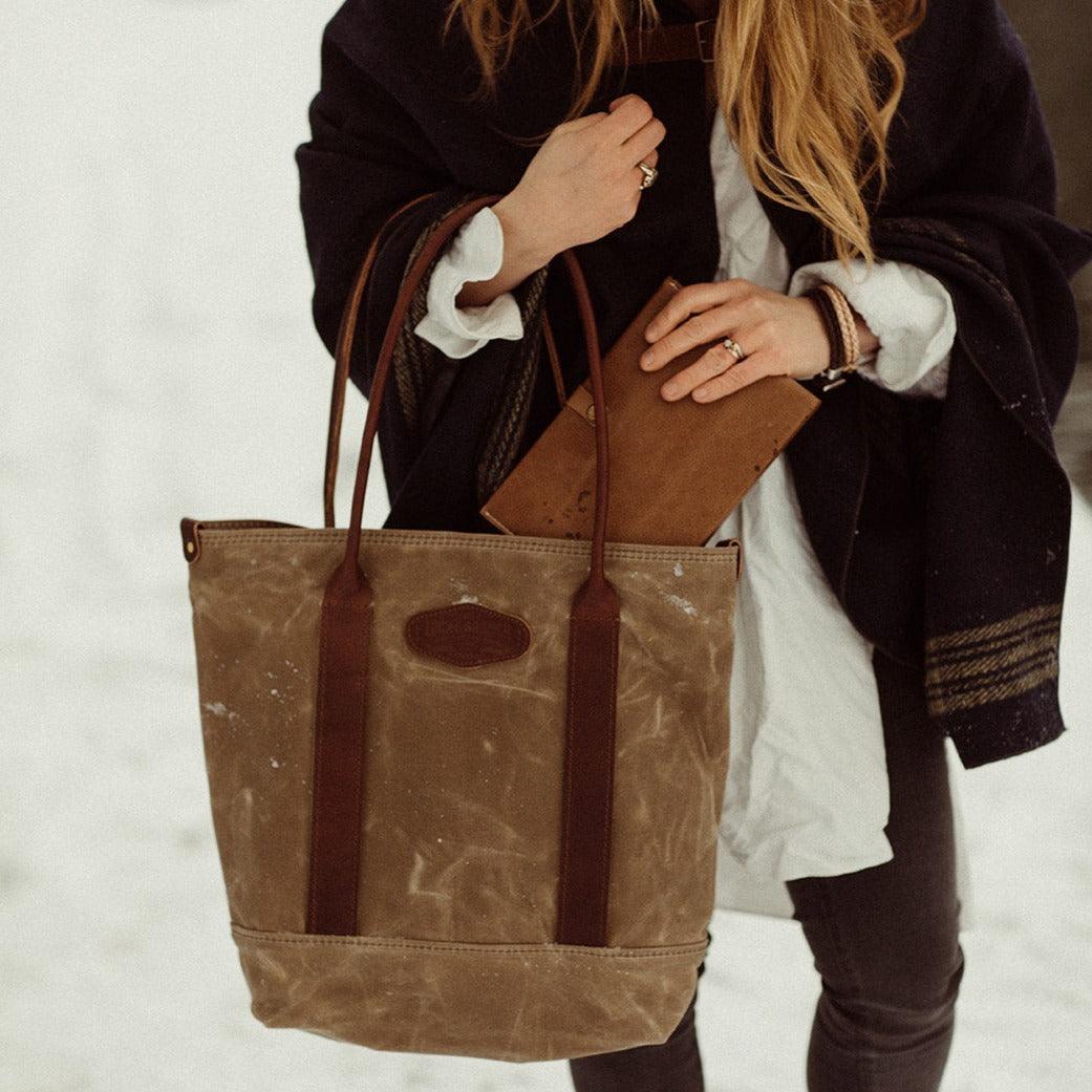 The Voyager Waxed Canvas Tote