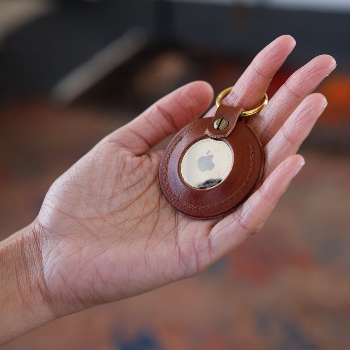 Leather AirTag Key Fob | Made in USA