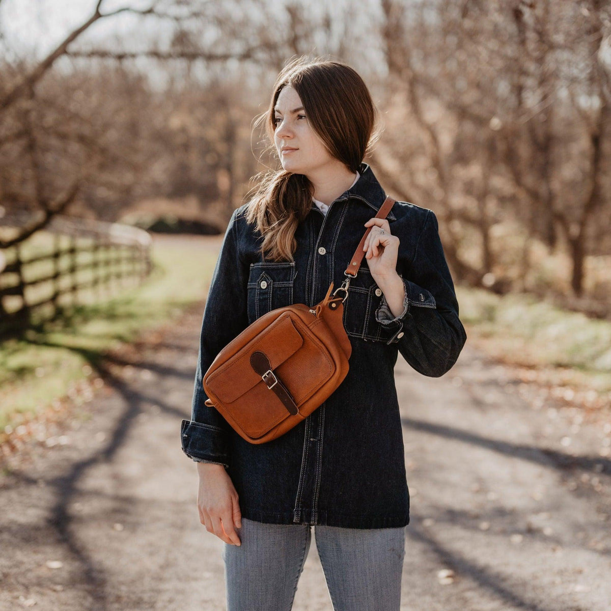 Vagabond Leather Sling Pack