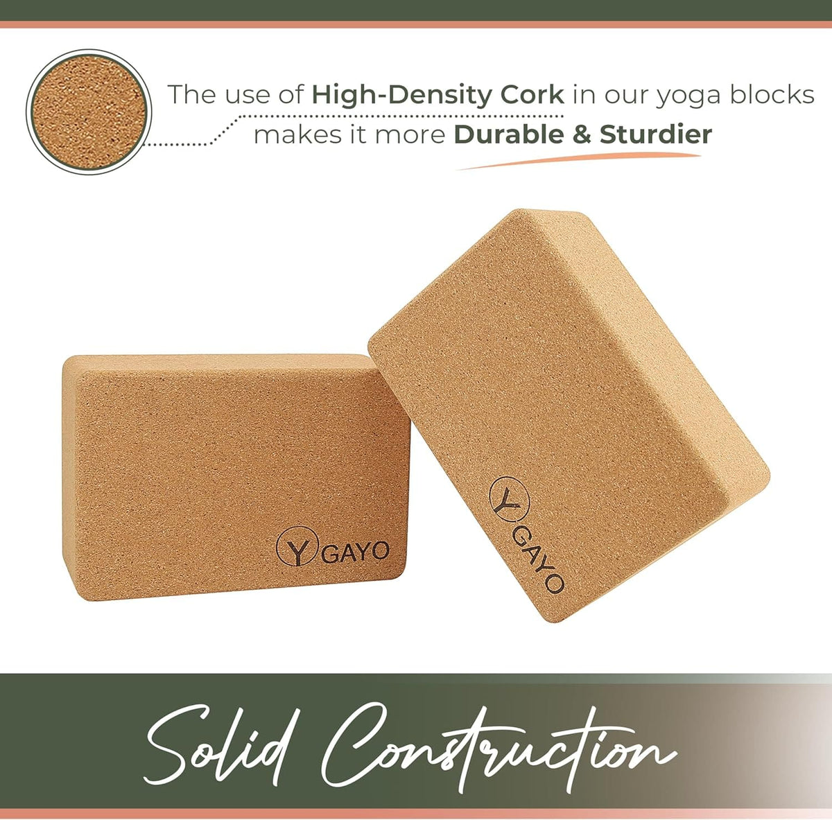Cork Yoga Essentials Kit - mat, blocks, stretch strap and mat strap