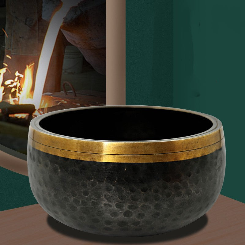 Black & Gold Singing Bowl Set