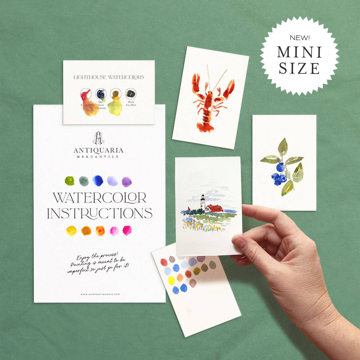 Lighthouse Mini Watercolor Painting Kit - Made in USA