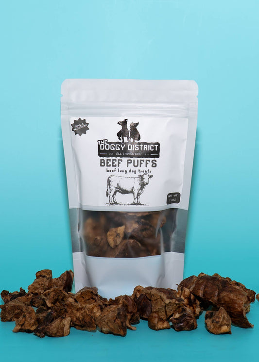 Beef Puffs Beef Lung Dog Treats - Made in USA