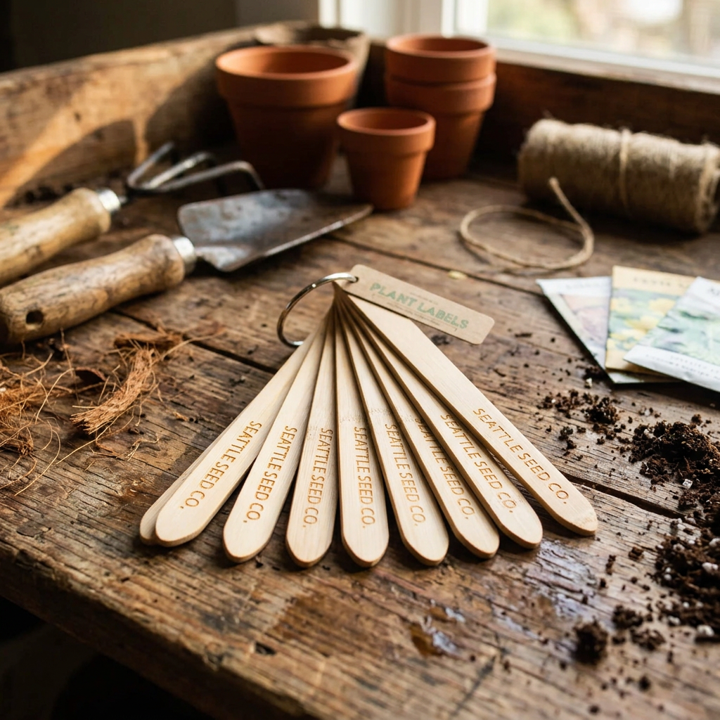 Bamboo Plant Labels | Set of 8 Garden Stakes