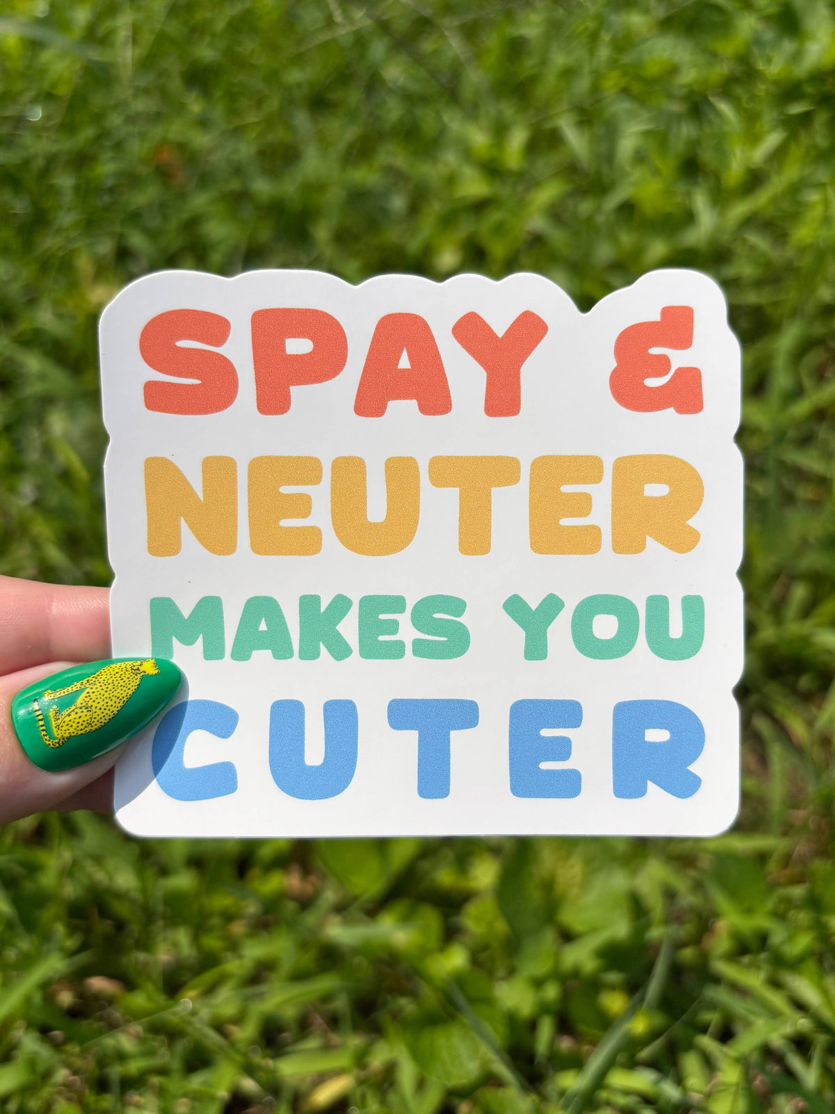 Spay & Neuter Makes You Cuter  Vinyl Sticker