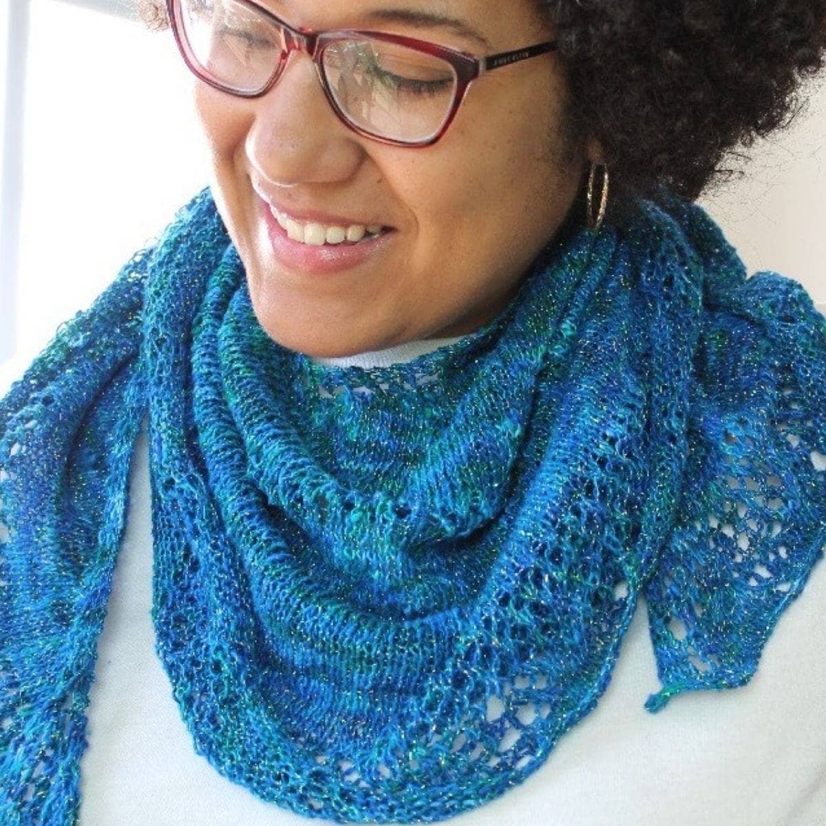 Enchantress Shawl Knitting Kit with Silk Yarn