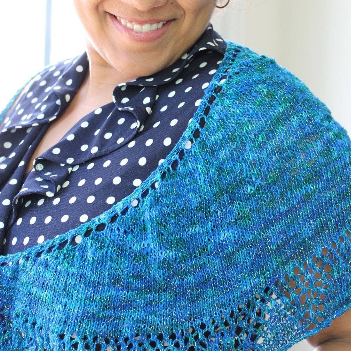 Enchantress Shawl Knitting Kit with Silk Yarn