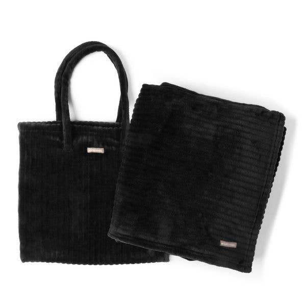 Ribbed Travel Blanket and Tote