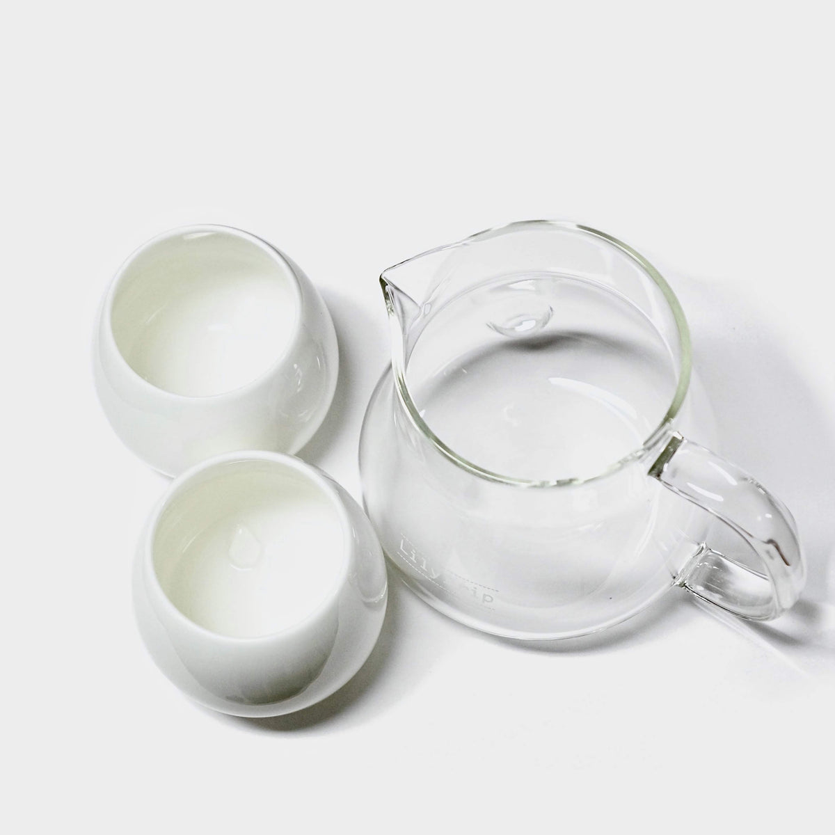 Aroma-Seeker Glass Coffee Server & Ceramic Cup Set