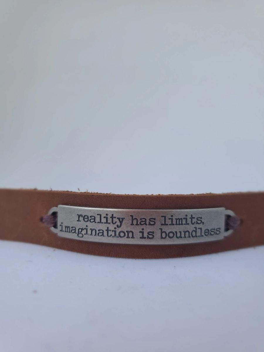 Inspirational Leather Diffuser Bracelet
