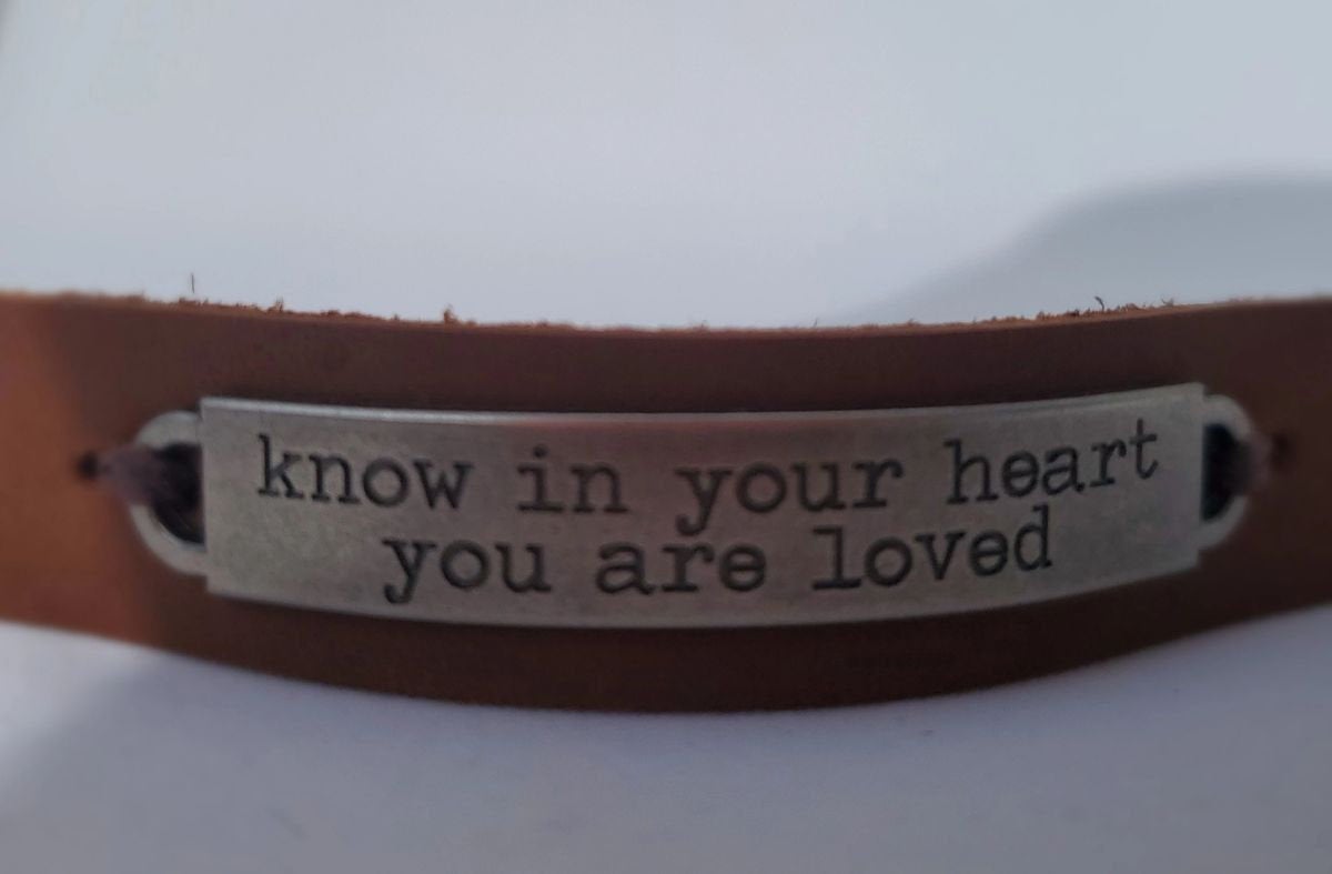 Inspirational Leather Diffuser Bracelet