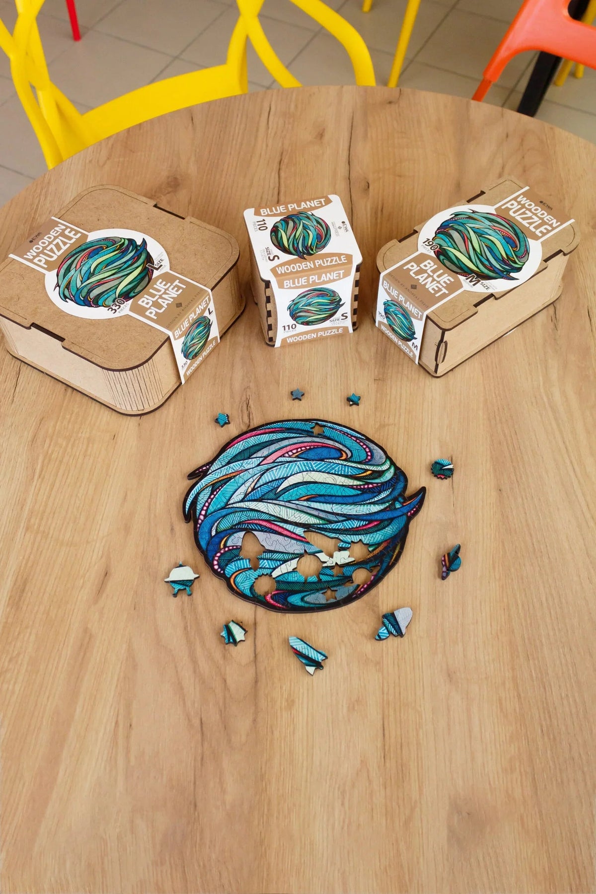 Blue Planet Wooden Puzzle | Space-Themed Pieces