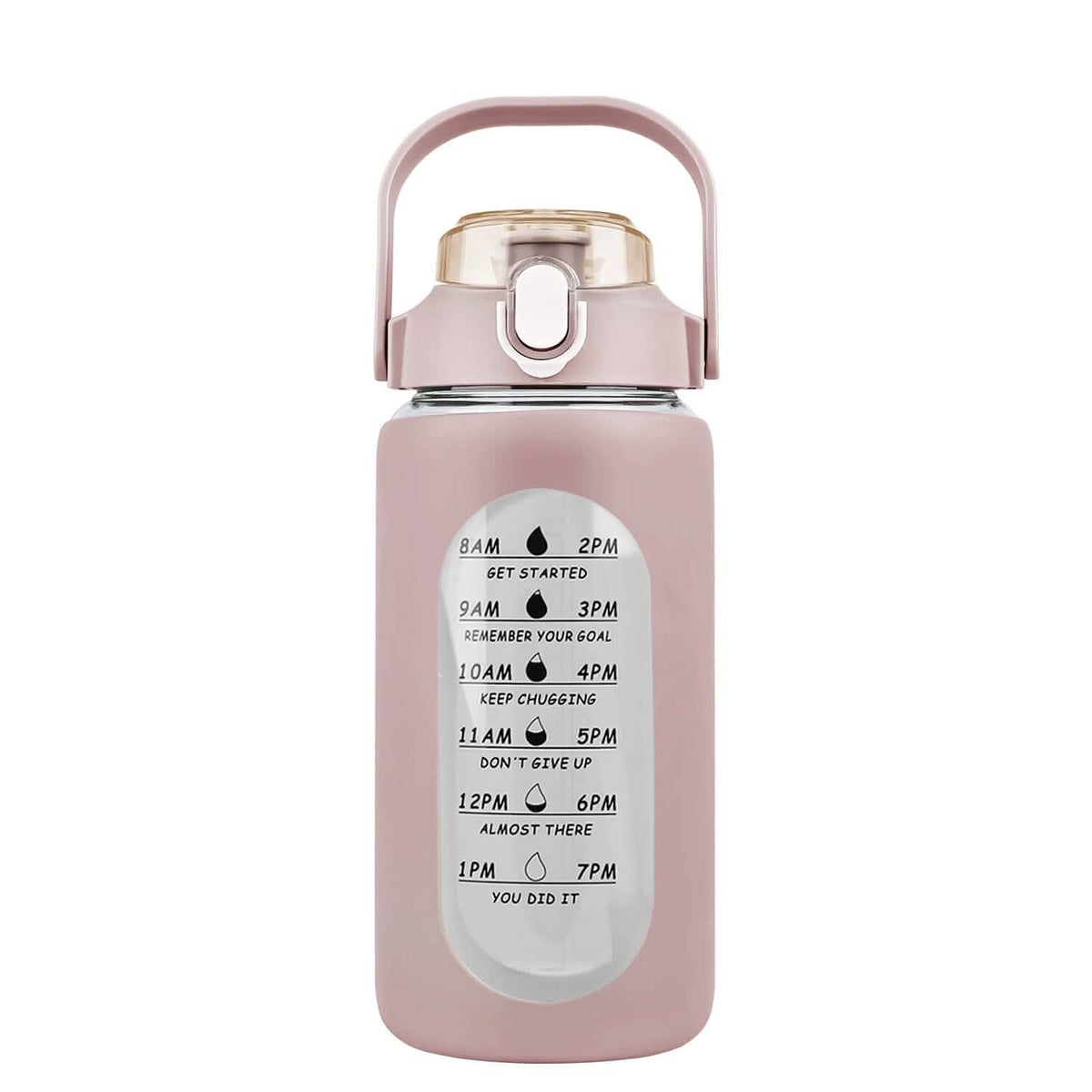 Glass Time-Marker Water Bottle