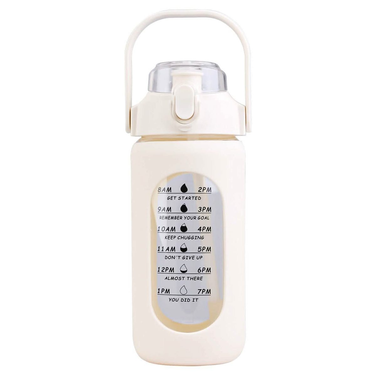 Glass Time-Marker Water Bottle