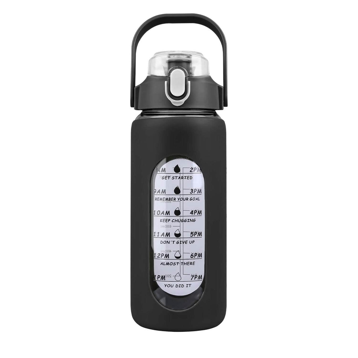 Glass Time-Marker Water Bottle