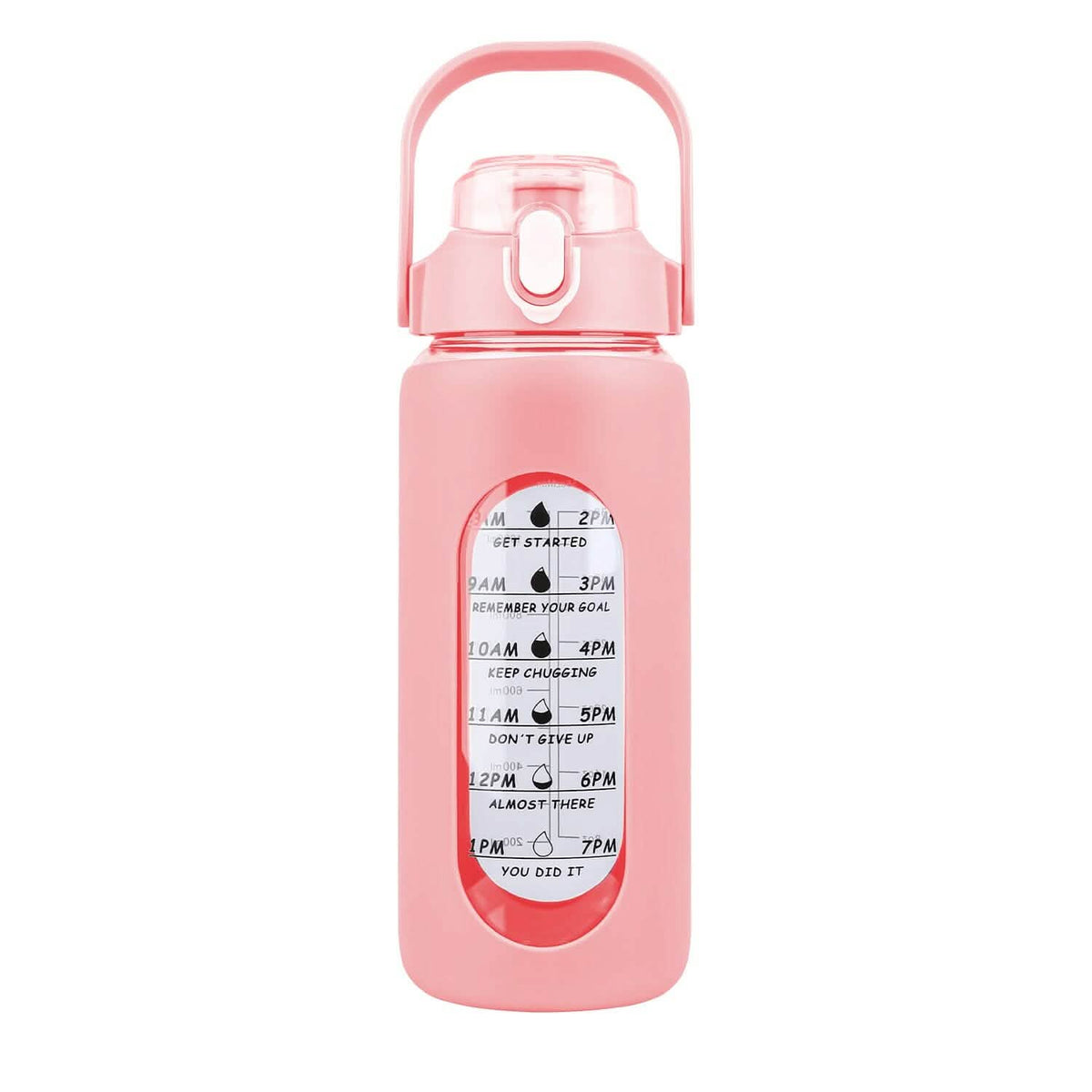 Glass Time-Marker Water Bottle