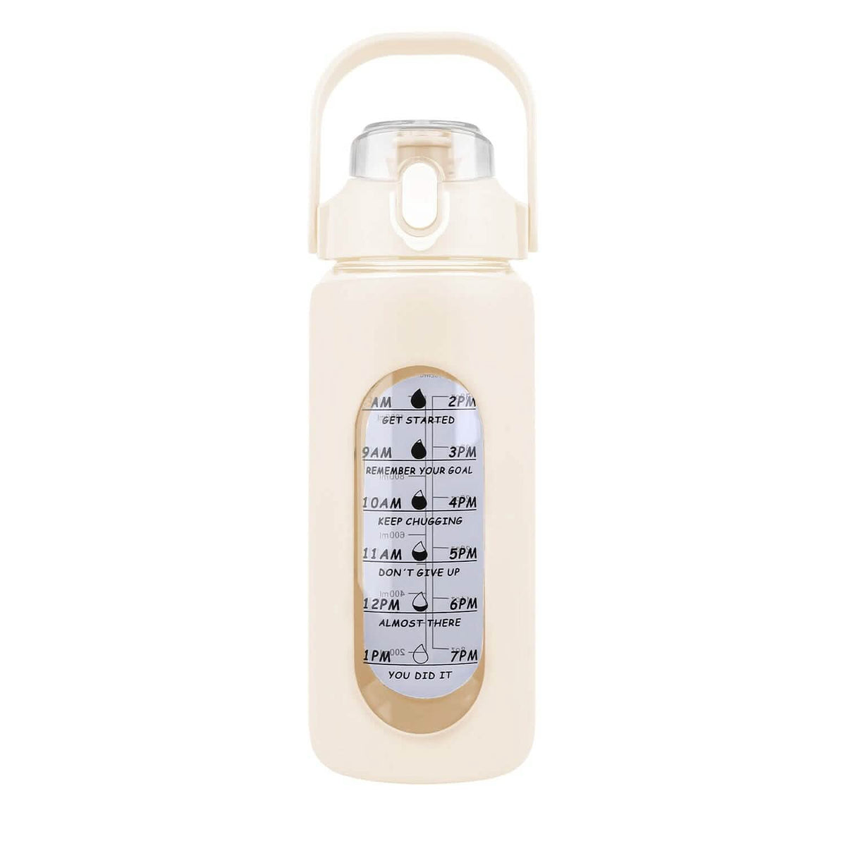 Glass Time-Marker Water Bottle