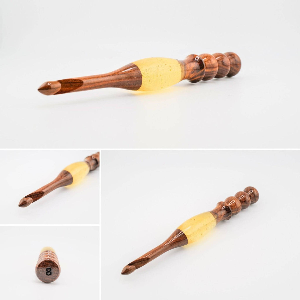 Sparkle Rosewood Crochet Hook | Handmade, Assorted Designs