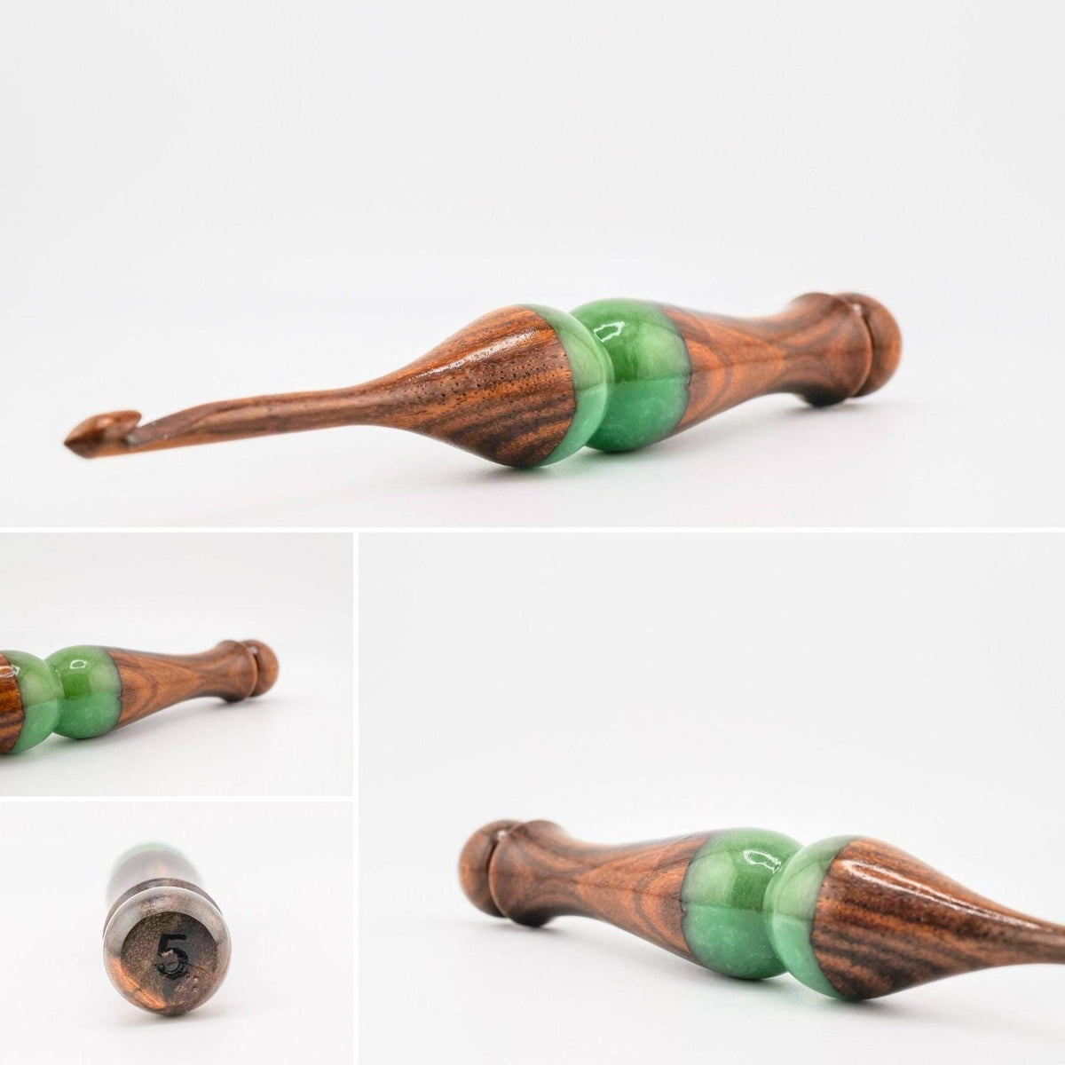 Sparkle Rosewood Crochet Hook | Handmade, Assorted Designs