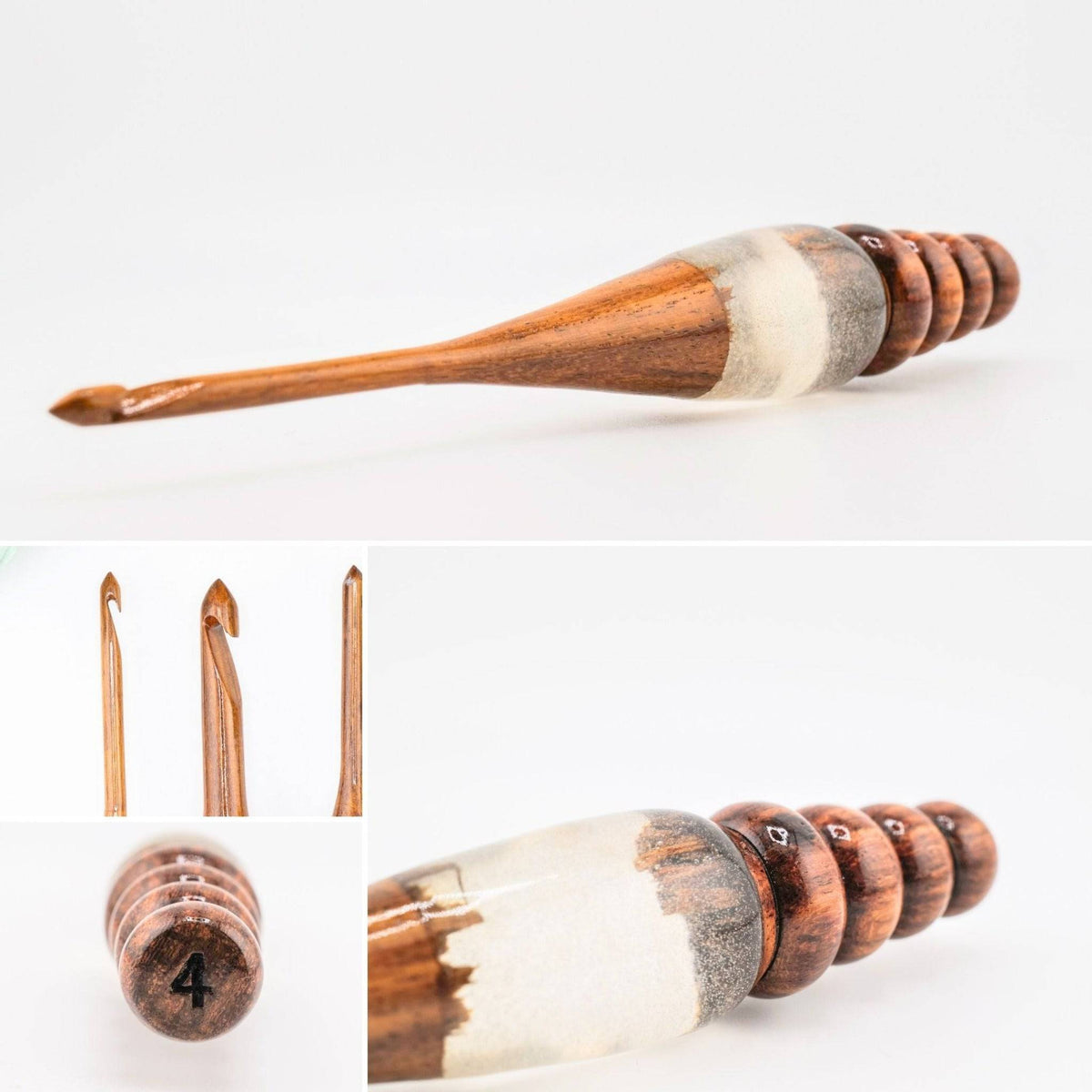 Sparkle Rosewood Crochet Hook | Handmade, Assorted Designs