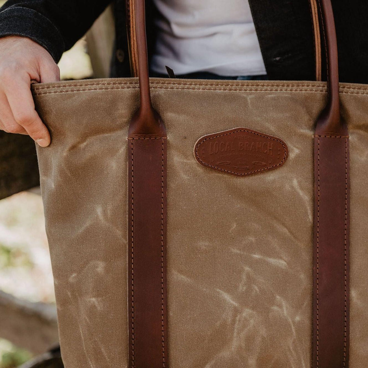 The Voyager Waxed Canvas Tote