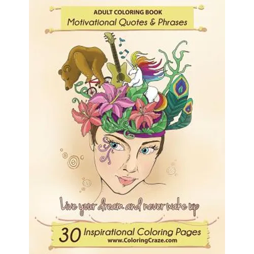 Inspirational Phrases Coloring Book