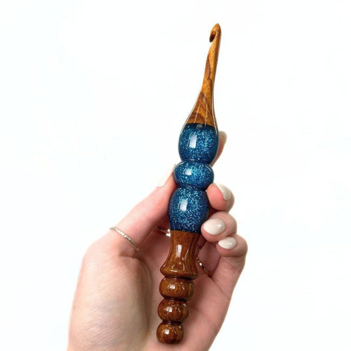 Sparkle Rosewood Crochet Hook | Handmade, Assorted Designs
