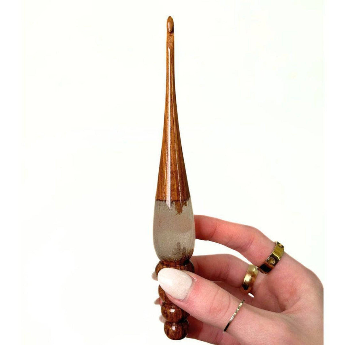 Sparkle Rosewood Crochet Hook | Handmade, Assorted Designs