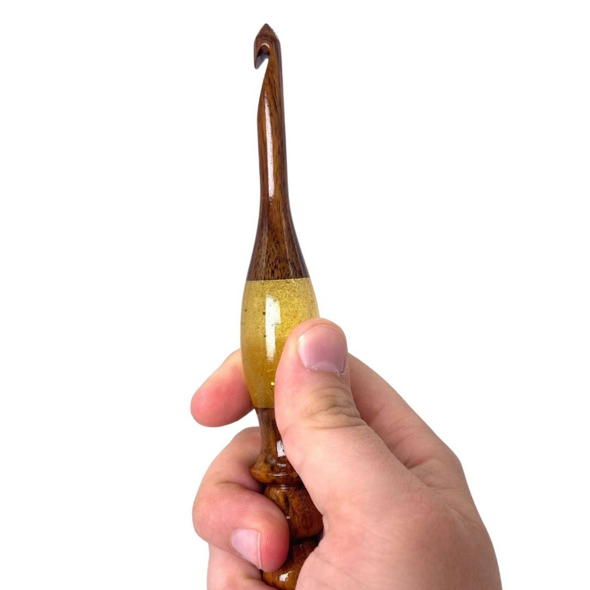 Sparkle Rosewood Crochet Hook | Handmade, Assorted Designs